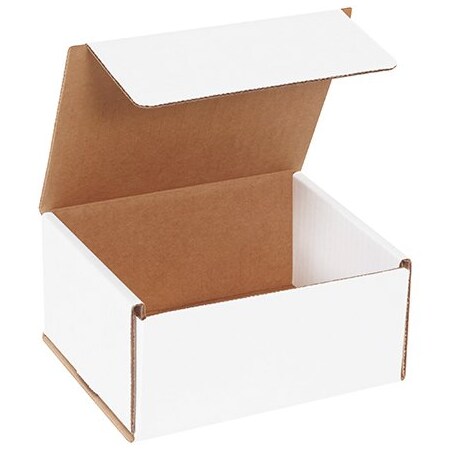 Bsc Preferred 6 x 5 x 3'' White Corrugated Mailers, 50PK BUY00026873